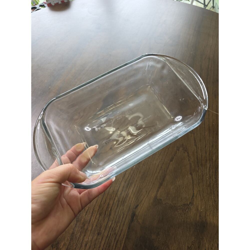 Anchor Hocking Cobalt Clear‎ Glass Baking Casserole Dish 1 Quart 6x9